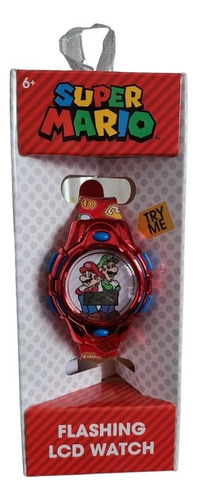 Reloj Digital Lcd Super Mario Bros Original Con Luces Color De La Correa Mario/luigi