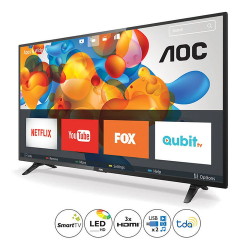 Imagen 2 de 3 de Smart Tv 32 Hd Aoc 32s5295/77g