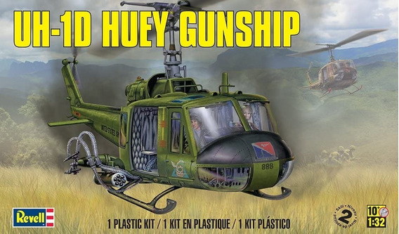 Uh-1d Huey Gunship Revell Escala 1:32 | Envío gratis