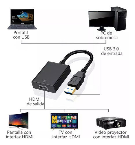 Adaptador Usb 3.0 Para Hdmi Full Hd 1080p