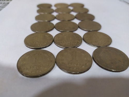 Lote 18 Monedas 1 Peso 1959 Argentina