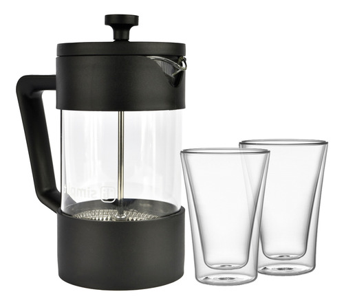 Pack Cafetera Francesa 600ml + Set 2 Vasos 400 Ml Simplit