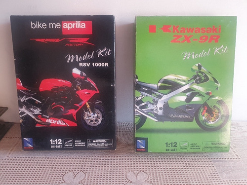 New Ray Motos E 1:12 Kawasaki Zx 9r Aprilia Rsv 1000r