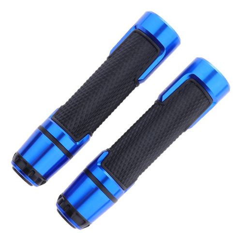 1 Par 7/8 Pulgadas 22 Mm Manija De Barra De Negro + Azul