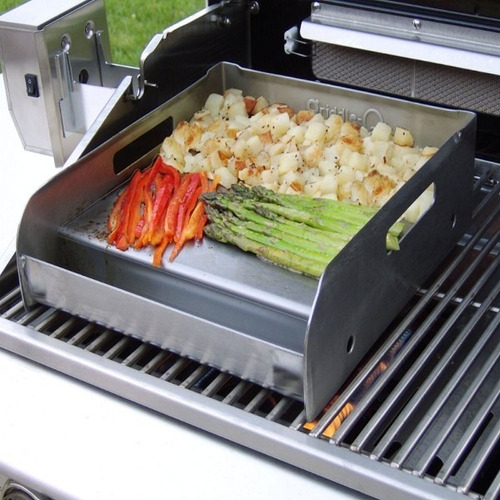 Plancha Universal Para Parrillas Barbacoa, Acero Inoxidable.