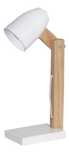 Imagen 1 de 1 de Lampara Escritorio Madera Paraiso Plegable Cabezal De Metal