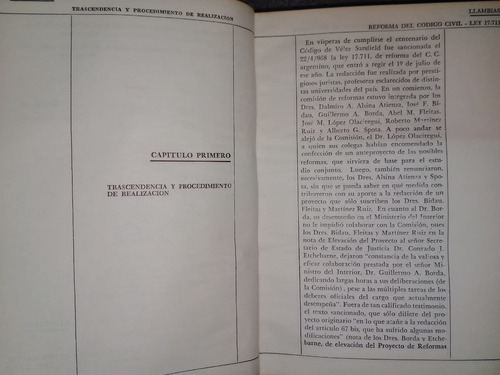 Libro Estudio Reforma Codigo Civil Ley 17711 Jorge Llambías