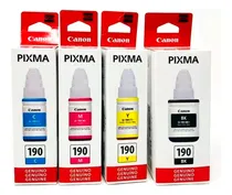 Comprar Kit 4 Tintas Canon Original Gi-190 G1100 G2100 G3100 G4100