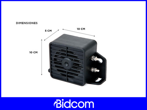 Sirena De Retroceso Gadnic Marcha Atrás 20w Bocina