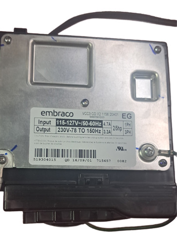 Módulo Embraco Vcc3 Cox2 1156 20a 01 Eg