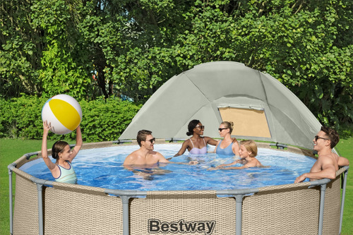 Alberca Estructural Redonda Con Techo Bestway Mod. 5614u