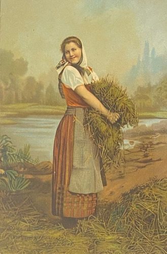 Antigua Postal, Pintura Campesina Alemana,  P02/ 78