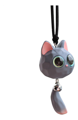 Colgante Para Espejo De Auto Con Figura De Gato De Resina