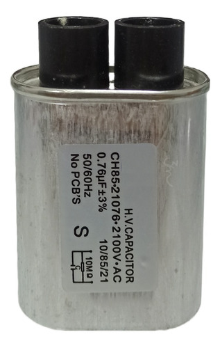 Capacitor De Alto Voltaje Para Horno Microondas 0.76uf 2100v