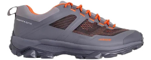 Zapatillas Montagne Outdoor Hombre Kita Gris Osc-naranja Cli