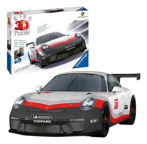 Ravensburger - Puzzle 3d, Puzzle 3d Porsche 911 Gt3 Cup