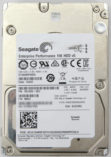 Hdd Seagate 600gb Hdd 15k Rpm 2.5 12gb/s Sas St600mp0005 Color Plateado