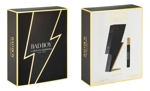 Kit Perfume Carolina Herrera Bad Boy Edt 100ml | Original + Amostra De 10ml