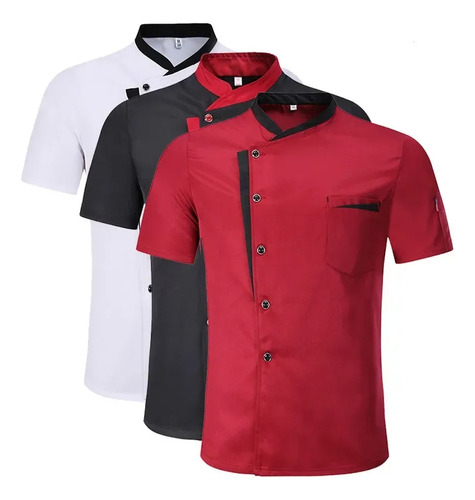 Camisa Unisex Corta Y Larga Con Uniforme De Chef De Cocina P