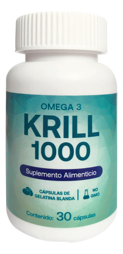 Omega 3 Krill 1000 Padn 30 Cápsulas Sabor Sin Sabor
