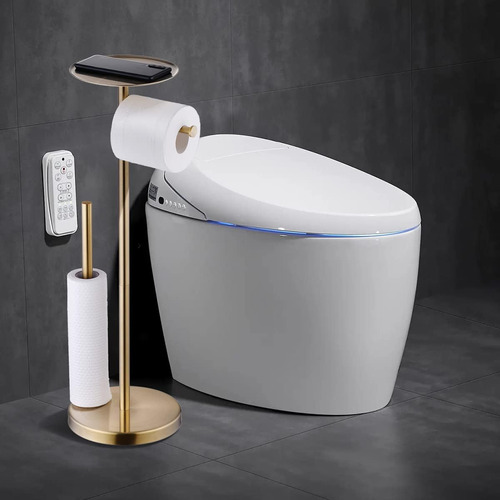 Soporte De Rollo De Papel Higiénico De Pie Con Reserva De Al