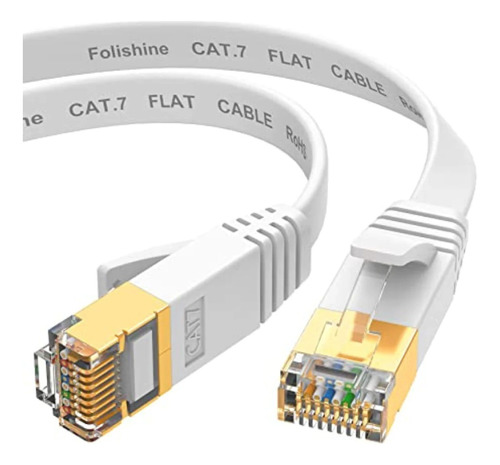 Cable De Red Ethernet Internet 20 Metros Rj45 Cat 7 Plano
