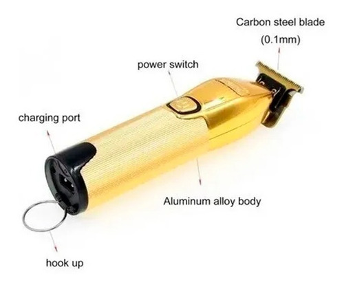 Maquina Corta Pelo Kemei Km-i32s Trimmer Patillera Barber Cs
