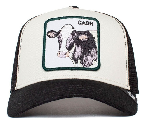 Gorra Goorin Bros. - Negra Blanca - Cash Cow Vaca - Original