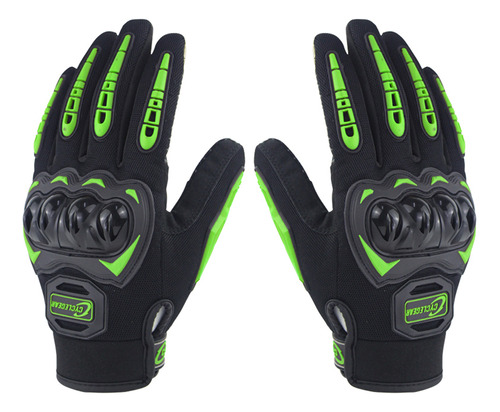 Guantes Y Pantalla Táctil Green Xl Gloves Racing, Negros