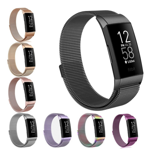 Correa De Malla Milanse Premium Para Fitbit Charge 4