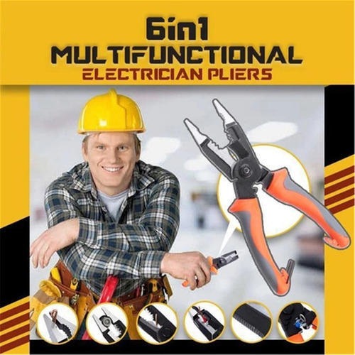 A Alicates De Electricista Multifuncionales Ss 6 En 1