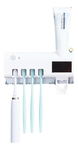 Porta Cepillos Uv Dispensador De Crema Esterilizador 