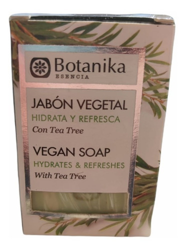 Jabón Vegetal Botanika De Tea Tree 84 Grs Hidrata Y Refresca