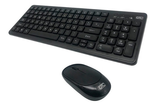 Teclado Y Mouse Gtc Cbg-017n Inalambrico Negro