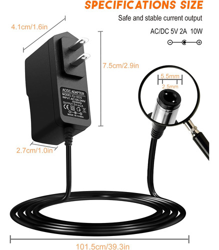 Adaptador De Corriente 5v 2a Con 8 Puntas Universal