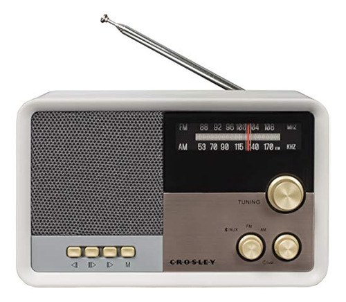 Crosley Cr3036d-ws Tribute Vintage Radio Am / Fm Bluetooth, 