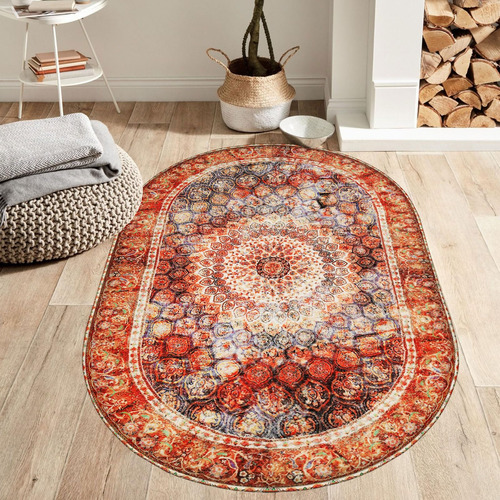 Gomuvin Alfombra Tribal Bohemia De 3 X 5 Pies, Lavable Persa