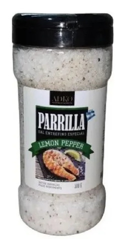 Sal Entrefino Especial Parrilla Lemon Pepper Adko 500grs.