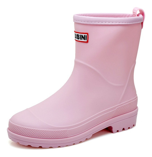 Botas De Lluvia A Media Pantorrilla Para Mujer, Botas De Llu