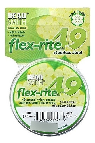 Alambre - The Beadsmith Flex-rite 49 Strand Nylon Coated, S