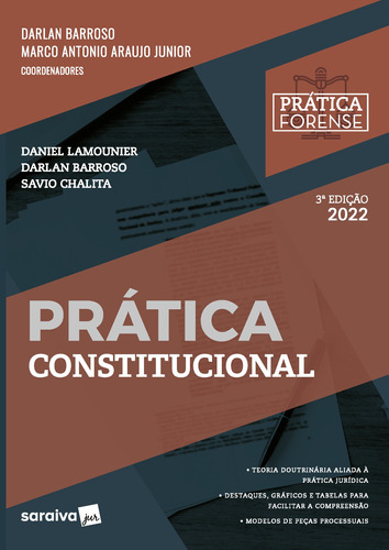 Coleção Prática Forense - Prática Constitucional - edição 2022, de Barroso, Darlan. Editora Saraiva Educação S. A., capa mole em português, 2022