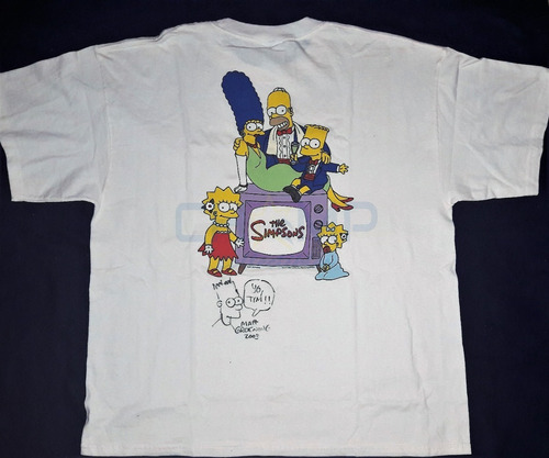 Firmada Matt Groening The Simpsons Los Simpson Autografo T10 (Usado)