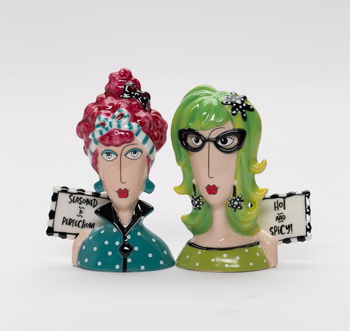 Salero Y Pimentero Picante De Porcelana Fina Dollymama's Lad