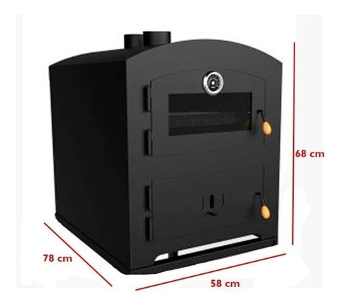 Imagen 2 de 6 de Horno Tromen Tango Gourmet De Apoyo A Leña Mesada Cuotas