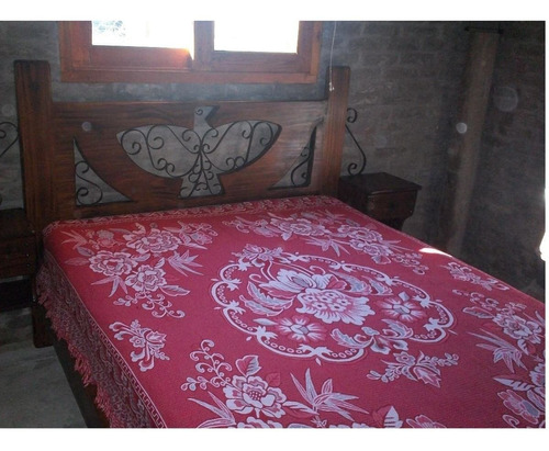 Cama 2plazas+  Mesa De Luz Estilo Mexicano