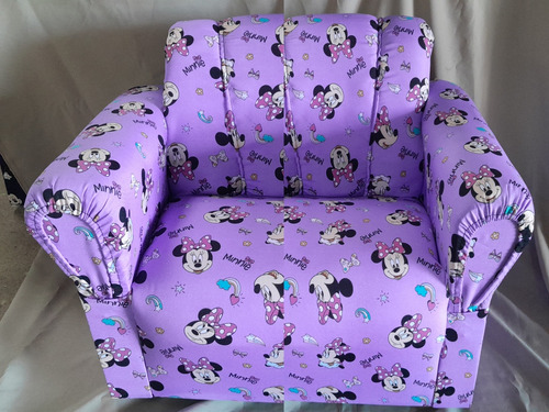 Sillón Infantil Minnie Violeta.