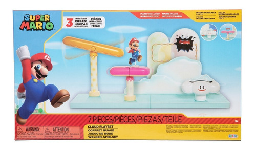 Nintendo Set Figura Super Mario Bros Juego De Nube Nt402004