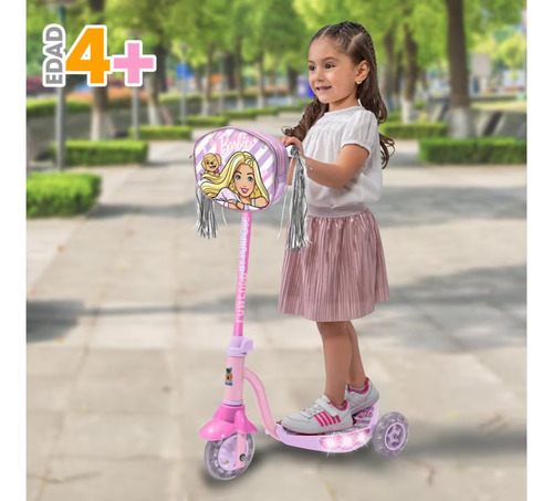Scooter Para Niña Apache Barbie Con Luces