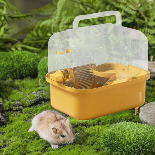 Hámster Cage Pet Hábitat De Mascotas De Jaula De Amarillo