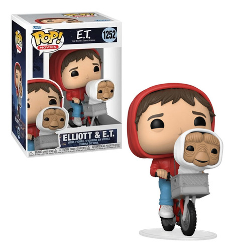 Elliot Y E.t Funko Pop 1252 / Pop Movies E.t / Original